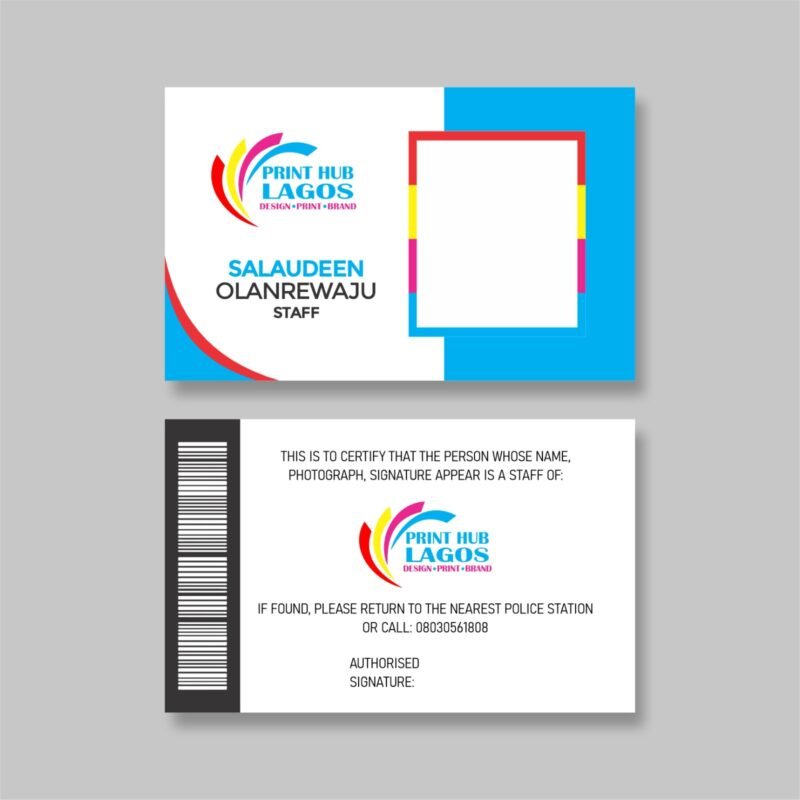 Custom Two-Sided Business Cards in Lekki, Lagos - Image 3