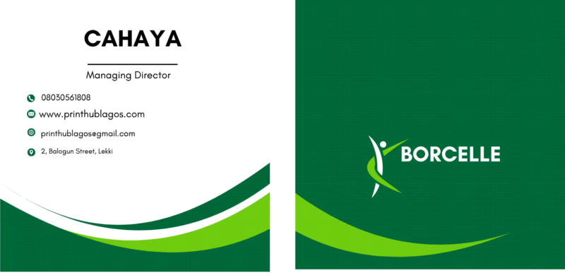 Square Business Card Printing in Lagos – Double-Sided & Professional - Image 2