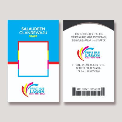 Custom PVC ID card printing in Lagos by Print Hub Lagos