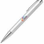 Custom branded promotional pen with company logo and personalized printing