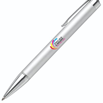 Custom branded promotional pen with company logo and personalized printing