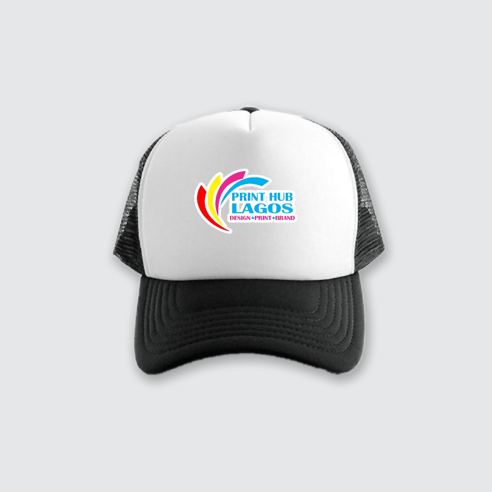 Custom branded face caps in Lagos by Print Hub Lagos